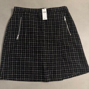 Banana Republic Plaid Wool Mini Skirt (NWT)